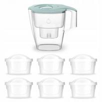 Vandens filtras Dafi MILA, mėtinės spalvos, 3 l, su 6 Unimax kasetėmis