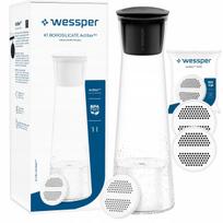 Vandens ąsotis su filtru Wessper K1, 1 l, borosilikatinis stiklas, 3 filtrai