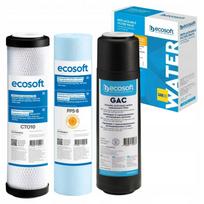 RO osmoso filtrų rinkinys PP GAG CTO10, tinkamas Ecosoft CHV3ECO