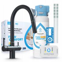 Virtuvinis maišytuvas DAFI FLOW COMFORT D-1 su vandens filtru, juodas