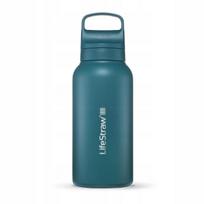 Terminis butelis LifeStraw Go 2.0 su anglies ir membranų filtru, 1 l, Laguna Teal
