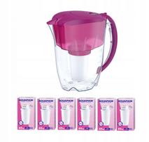 Filtravimo ąsotis Aquaphor Arctic 2,8 l su 6 A5 Mg kasetėmis, fuksijos spalvos