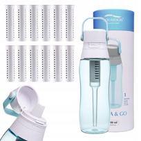 Gertuvė su filtru Aqualogis Aqua&Go 0,5 l mėlyna, 12 filtrų