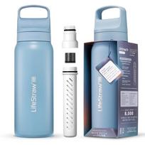 Plieninis filtras buteliukas LifeStraw Go 2.0, 0,7 l, mėlynas