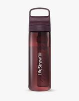 Gertuvė su vandens filtru LifeStraw GO 2.0, 650 ml, violetinė-raudona