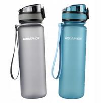 Vandens butelis su filtru Aquaphor City 0,5 l, pilkas ir mėlynas, 2 vnt.