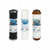 Vandens filtrų kasetės rinkinys Aquafilter FCCBL-S, FCCFE, FCPS20, 3 vnt.