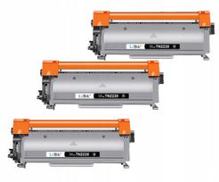 Tonerio kasetės BROTHER TN2220, 3 vnt., HL-2130, HL-2240, DCP-7055, DCP-7060