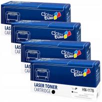 Spalvotos HP 117A lazerinės kasetės su mikroschemomis