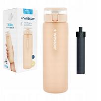 Vandens filtruojantis butelis Wessper ActiveMax Clarti Glass Beige 0,68 l