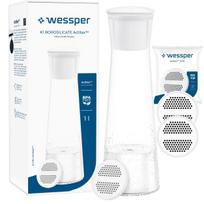 Vandens ąsotis su filtru Wessper K1, 1 l, borosilikatinis stiklas, 3 filtrai