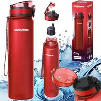 Vandens filtras butelis Aquaphor City 1 l, raudonas, su filtru