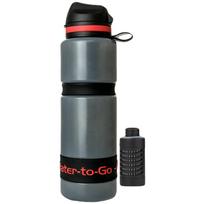 Vandens filtras butelis Water to Go 750 ml, juodas, su kasete