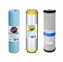 Vandens filtro anglies, putų ir minkštinimo filtrų kasetės, 3 vnt.