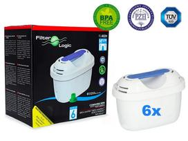 Apsauginis vandens ąsočio filtras FILTER LOGIC FL402, 6 vnt., tinka Dafi Unimax, Brita Maxtra