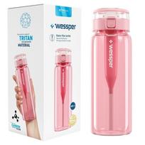 Vandens butelis su filtru Wessper Clarti, 680 ml, rožinis