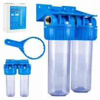 Dviejų pakopų vandens filtrų komplektas 1", 2–6 bar be manometrų
