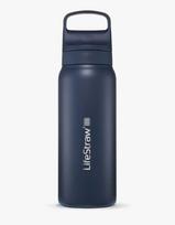 Terminis gertuvės butelis LifeStraw Go 2.0 su membraniniu anglies filtru, 700 ml, tamsiai mėlynas