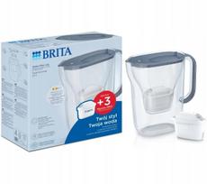 Vandens filtras Brita Style Essential 2,4L su 3 kasetėmis, pilkas