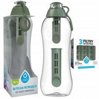 Vandens filtruojantis butelis Dafi Soft sage 0,7 l su 5 filtrais