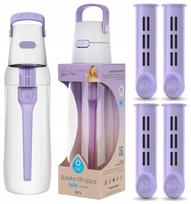 Vandens filtravimo butelis Dafi Solid 0,7 l Lavender su 4 filtrais