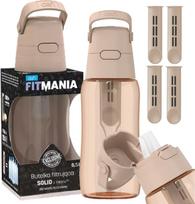 Vandens filtras buteliui su 4 FitMania Dafi Solid 0,5 cappuccino kasetėmis