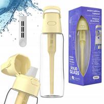 Stiklinis vandens filtras DAFI SOLID GLASS 0,6 geltonas butter