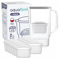 Vandens filtravimo ąsotis AquaFloow J-MAXI 2,5 l, pilkas, su 12 filtrų