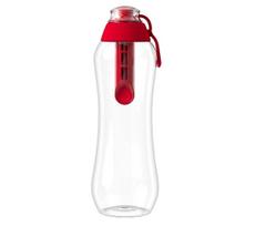 Vandens filtruojantis butelis Dafi Soft 0,5 l, raudonas, su kasete