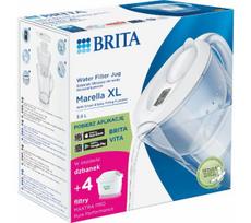 Vandens filtras Brita Marella XL 3,5 l su 4 kasetėmis, baltas