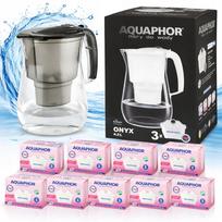 Vandens filtravimo ąsotis Aquaphor Onyx BLACK 4,2 l su 9 MG Maxfor kasetėmis