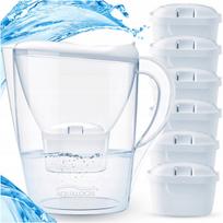Vandens filtravimo ąsotis Aqualogis su 6 Pure+ Maxtra keičiamais filtrais