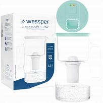 Vandens filtras ąsotis Wessper D2 Borosilicate WES202-FF-MT 3L, mėtų