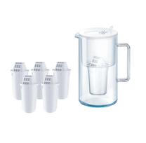 Vandens filtravimo ąsotis Aquaphor Nord 2,5 l, su 5 A5 filtrais, baltas