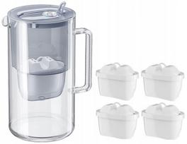 Vandens filtras ąsotis AQUAPHOR, stiklinis, 2,5 l, pilkas, su 4 filtrais
