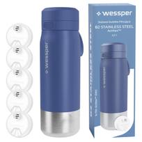 Nerūdijančio plieno gertuvė Wesper B2 Actitex su filtru, 0,7 l, 5 filtrai