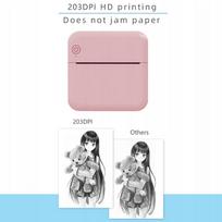 Mini kišeninis terminis spausdintuvas, daugiafunkcis, nešiojamas, lipnus