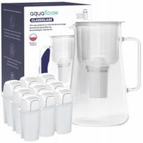 Vandens ąsotis AquaFloow ClassGlass 3 l su 10 filtru