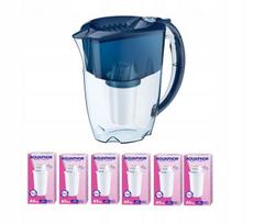 Vandens filtras ąsotis Aquaphor Prestige 2.8 l su 6 A5 Mg kasetėmis, tamsiai mėlynas