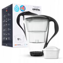 Stiklinis filtruojantis ąsotis Dafi Crystal LED su 1 UNIMAX BLACK filtru