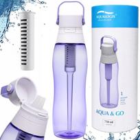 Vandens filtro butelis su kasete Aqua&Go Lavender 0,75 l