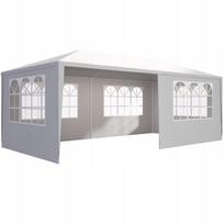 Sodo paviljonas 3x6 m, baltas, atsparus vandeniui, UV50