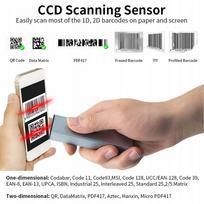 Brūkšninių kodų skaitytuvas 2D 1D QR 3 in 1 BT ir 2,4GHz Wireless V8