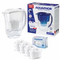 Vandens ąsotis Aquaphor Amethyst 2,8 l su 4 filtrais, baltas