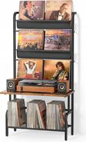 Vinilo laikiklis 300 albumų, 144 cm, patefono stovas