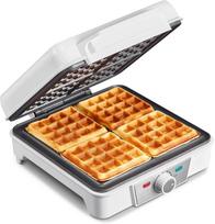 Vaflinė 4 belgiškiems vafliams, 1200W, reguliuojama, nelimpanti