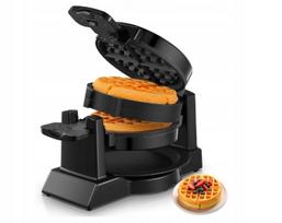 Vaflių keptuvė DOUBLE 1400W, belgiška, 180° besisukanti, 2 vafliai, 18 cm
