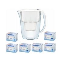 Vandens filtravimo ąsotis Aquaphor Amethyst White su 6 Maxfor filtrais, 2 vnt.
