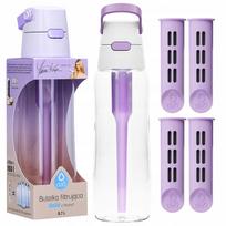 Vandens butelis su filtru Dafi Solid 0,7 l, violetinis