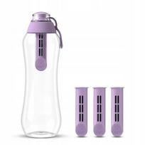 Vandens butelis su filtru 0,5 l Dafi SOFT Blueberry Purple, 4 filtrai